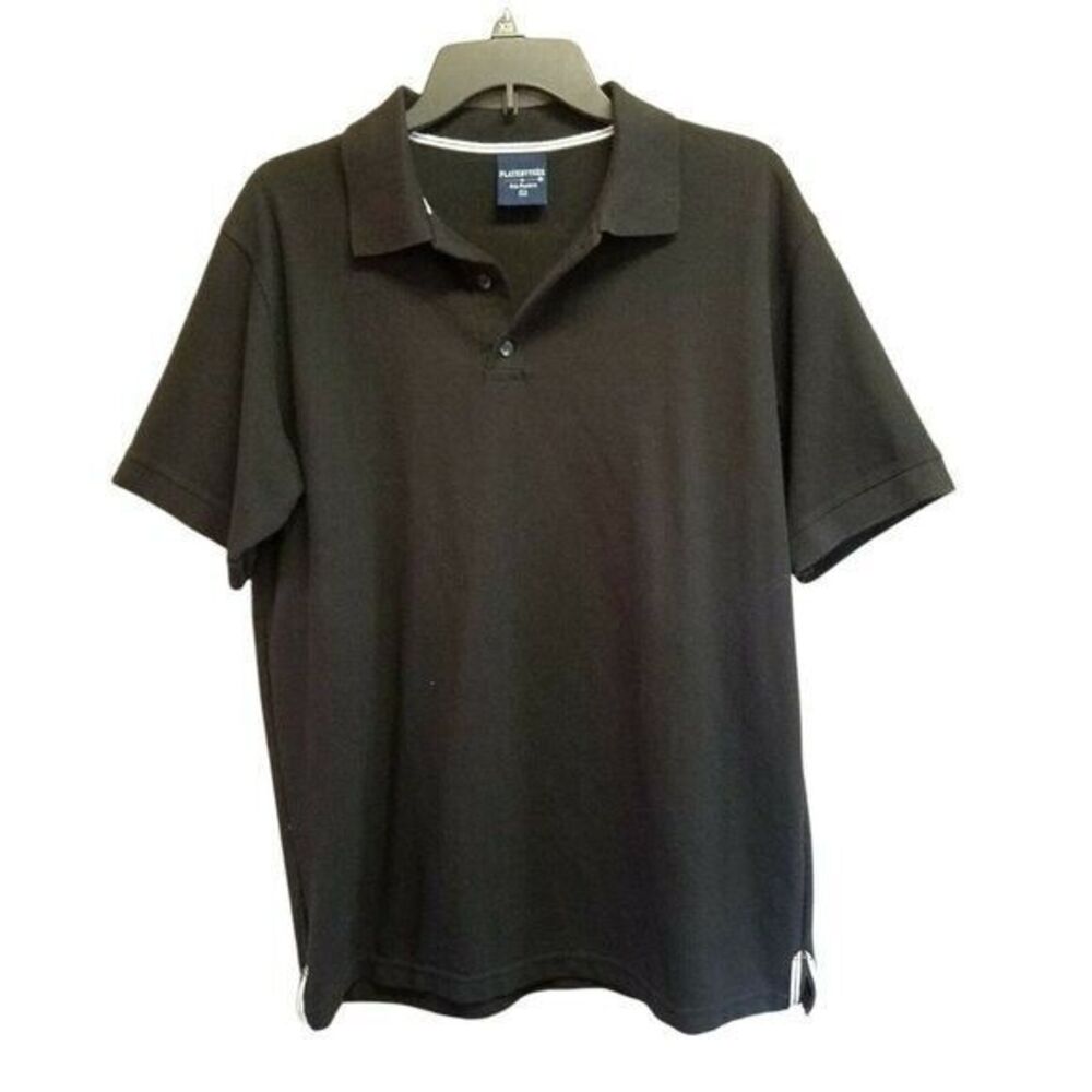 Playerytees Womens Sz L Navy Blue  Solid Short Sleeve Polo Shirt